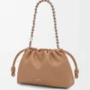 Medium Flamenco purse in mellow nappa lambskin Mocha Medium Flamenco purse in mellow nappa lambskin Mocha