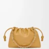 Medium Flamenco purse in mellow nappa lambskin Sahara