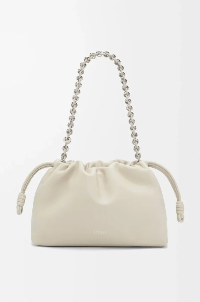 Medium Flamenco purse in mellow nappa lambskin Sea Salt Medium Flamenco purse in mellow nappa lambskin Sea Salt