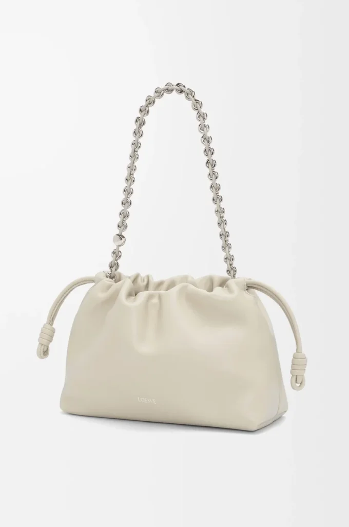 Medium Flamenco purse in mellow nappa lambskin Sea Salt Medium Flamenco purse in mellow nappa lambskin Sea Salt