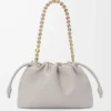 Medium Flamenco purse in mellow nappa lambskin Shell Grey Medium Flamenco purse in mellow nappa lambskin Shell Grey