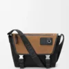 Medium Flex messenger in canvas and suede Black/Dark Gold Medium Flex messenger in canvas and suede Black/Dark Gold