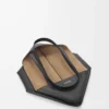 Medium horizontal Puzzle Fold tote in soft grained calfskin Black Medium horizontal Puzzle Fold tote in soft grained calfskin Black