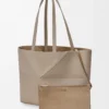 Medium horizontal Puzzle Fold tote in soft grained calfskin Clay Medium horizontal Puzzle Fold tote in soft grained calfskin Clay
