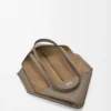 Medium horizontal Puzzle Fold tote in soft grained calfskin Taupe Medium horizontal Puzzle Fold tote in soft grained calfskin Taupe