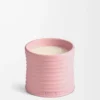 Medium Ivy candle Light Pink