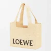 Medium LOEWE Font tote in raffia Natural Medium LOEWE Font tote in raffia Natural