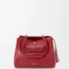 Medium Madrid bag in supple calfskin Burnt Red