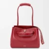 Medium Madrid bag in supple calfskin Burnt Red