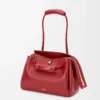Medium Madrid bag in supple calfskin Burnt Red