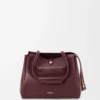 Medium Madrid bag in supple calfskin Dark Burgundy Medium Madrid bag in supple calfskin Dark Burgundy