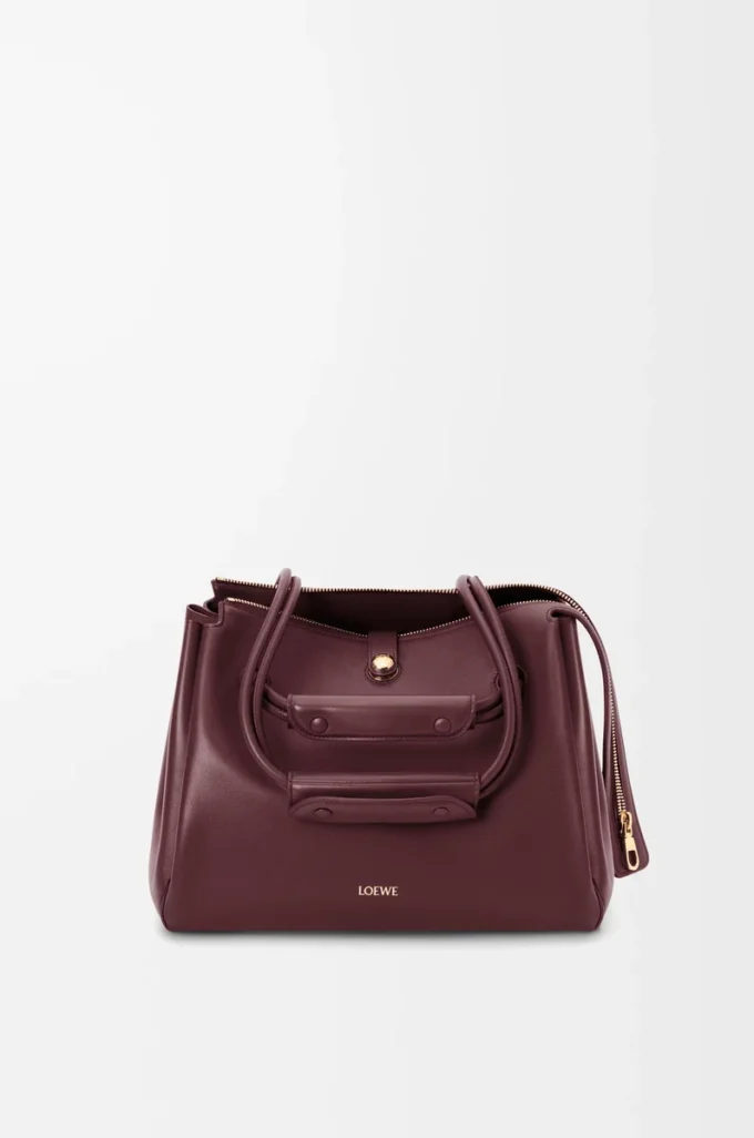 Medium Madrid bag in supple calfskin Dark Burgundy Medium Madrid bag in supple calfskin Dark Burgundy