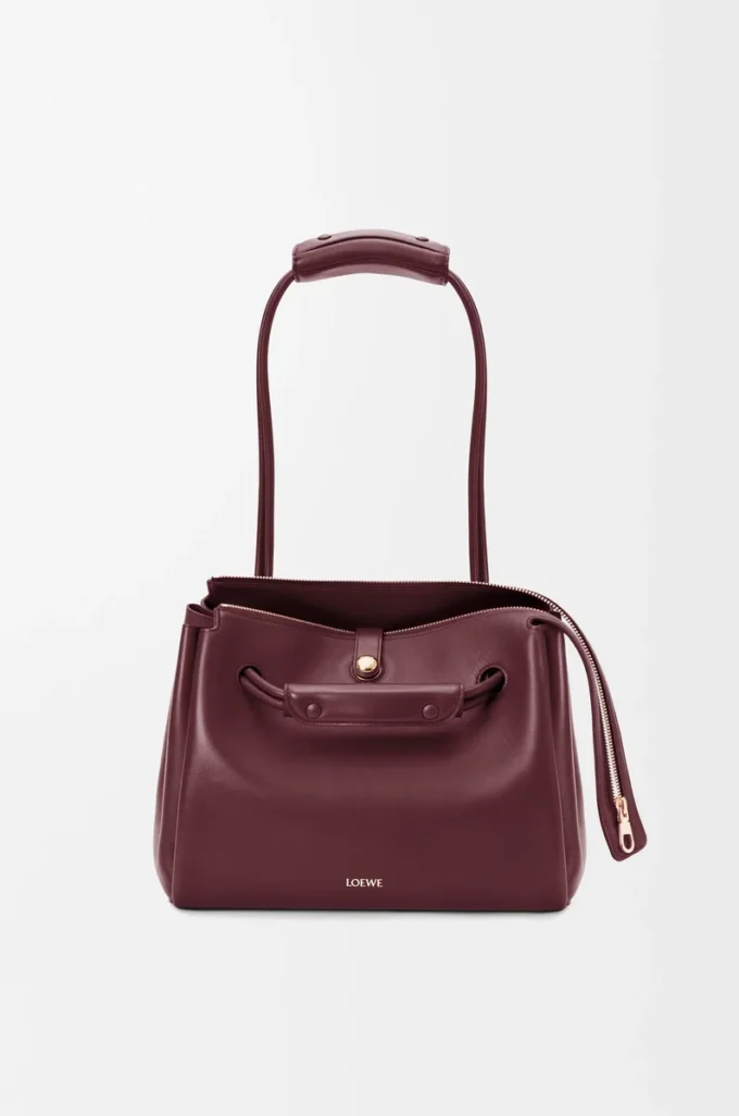 Medium Madrid bag in supple calfskin Dark Burgundy Medium Madrid bag in supple calfskin Dark Burgundy