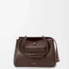 Medium Madrid bag in supple calfskin Dark Chestnut