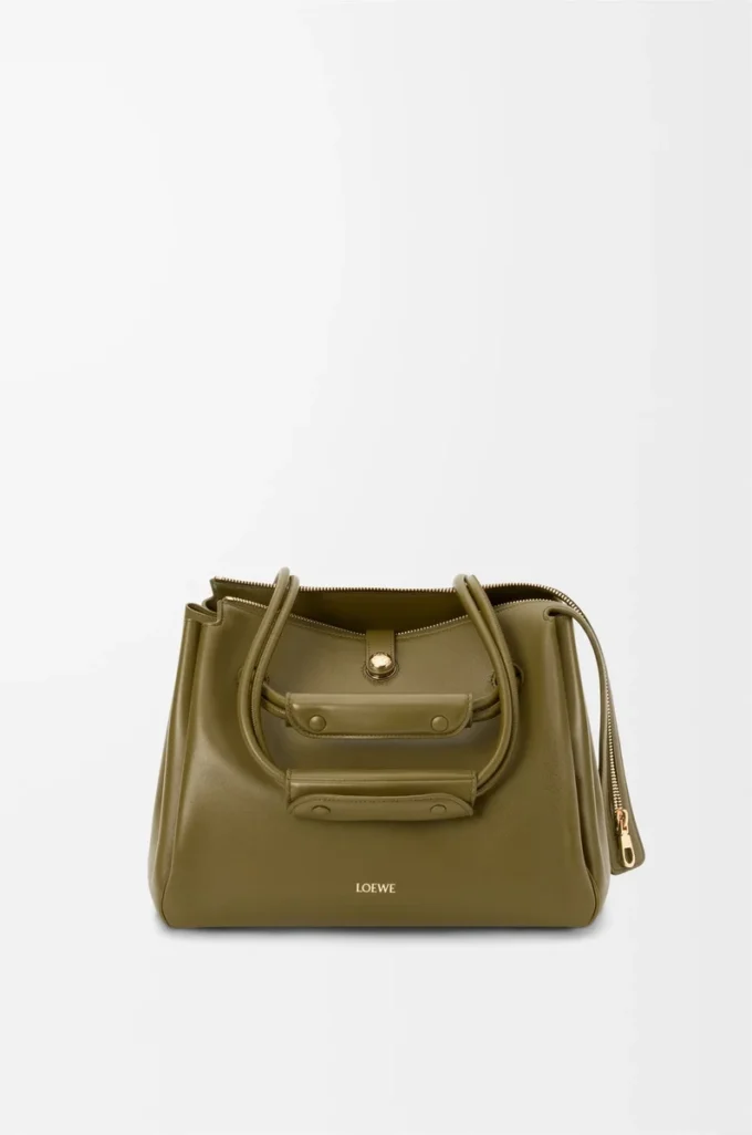 Medium Madrid bag in supple calfskin Olive