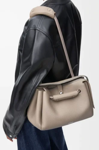 Medium Madrid bag in supple grained calfskin Clay