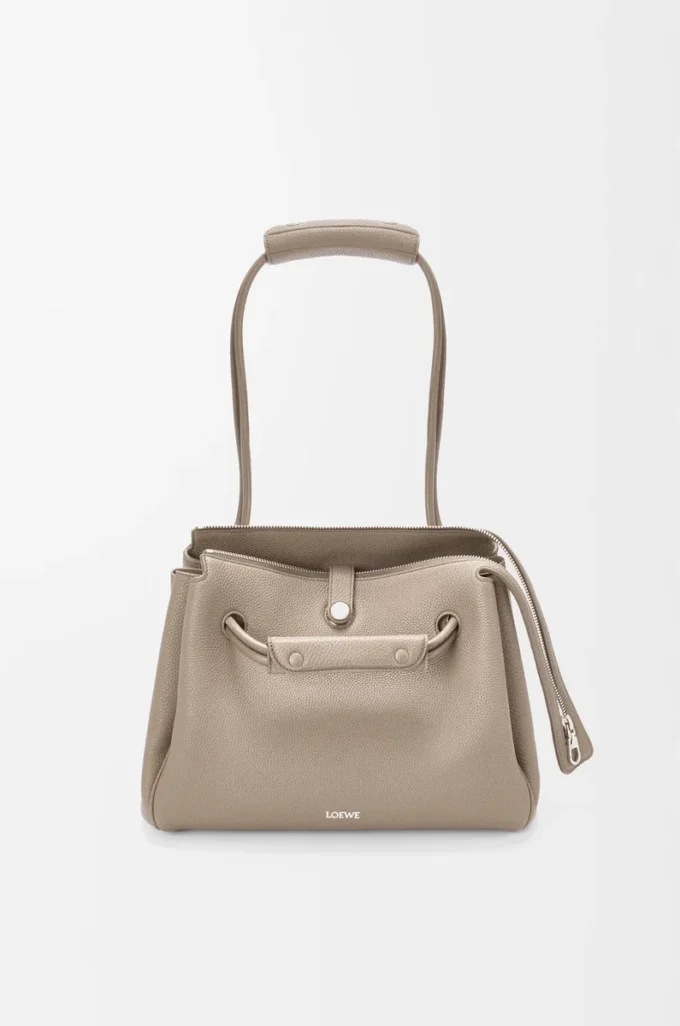 Medium Madrid bag in supple grained calfskin Clay
