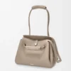 Medium Madrid bag in supple grained calfskin Clay