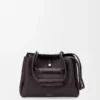 Medium Madrid bag in supple grained calfskin Dark Ebony