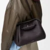 Medium Madrid bag in supple grained calfskin Dark Ebony