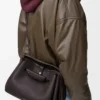 Medium Madrid bag in supple grained calfskin Dark Ebony