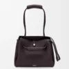Medium Madrid bag in supple grained calfskin Dark Ebony