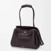 Medium Madrid bag in supple grained calfskin Dark Ebony