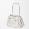 Medium Madrid bag in supple grained calfskin Soft White Medium Madrid bag in supple grained calfskin Soft White