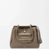Medium Madrid bag in supple grained calfskin Taupe