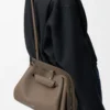 Medium Madrid bag in supple grained calfskin Taupe