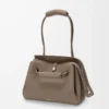 Medium Madrid bag in supple grained calfskin Taupe