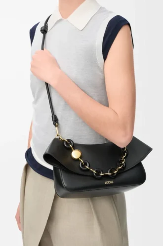 Medium Ola bag in smooth calfskin Black