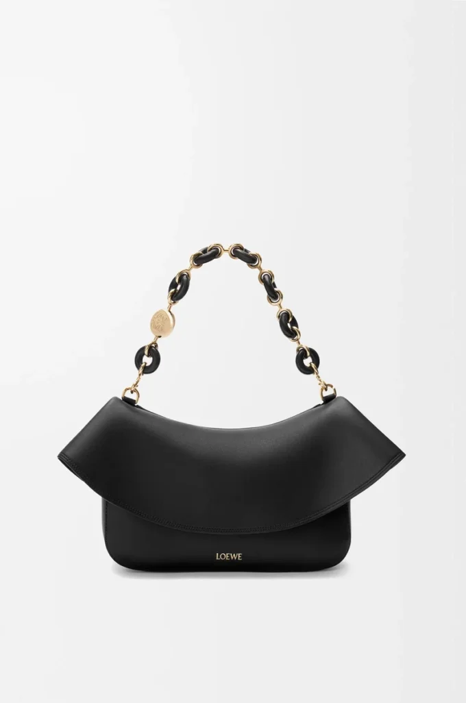 Medium Ola bag in smooth calfskin Black Medium Ola bag in smooth calfskin Black