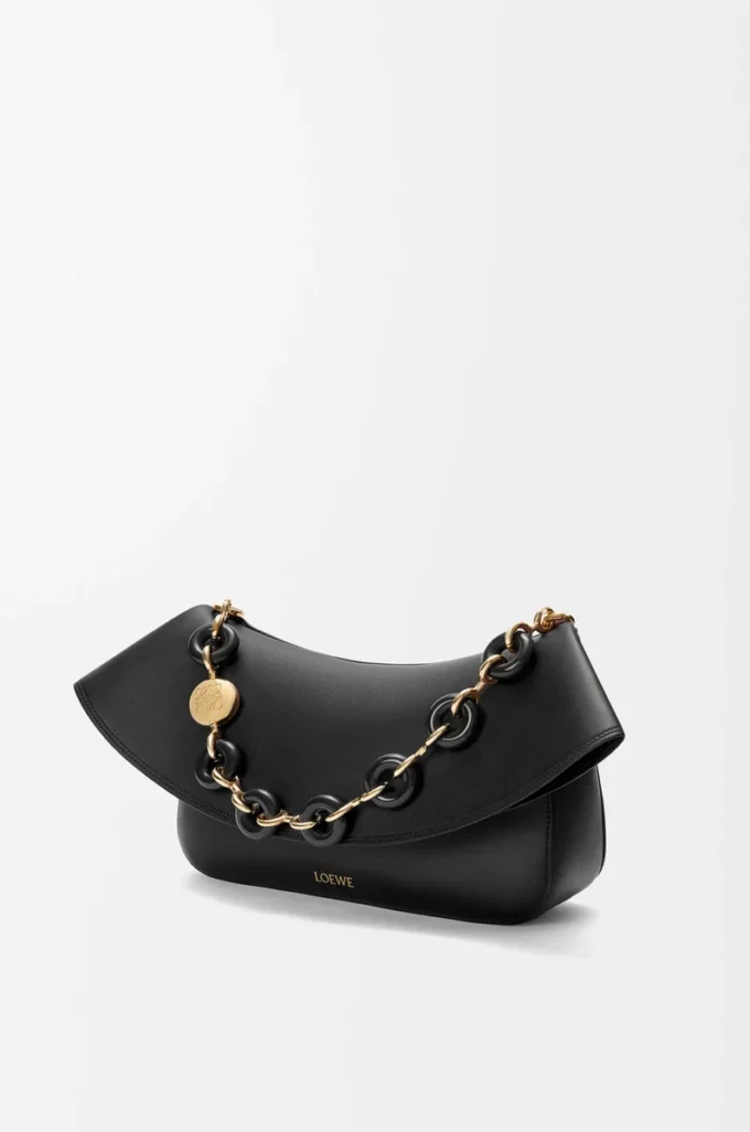 Medium Ola bag in smooth calfskin Black Medium Ola bag in smooth calfskin Black