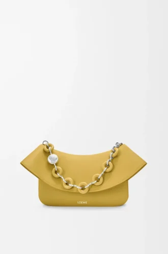 Medium Ola bag in smooth calfskin Ginger