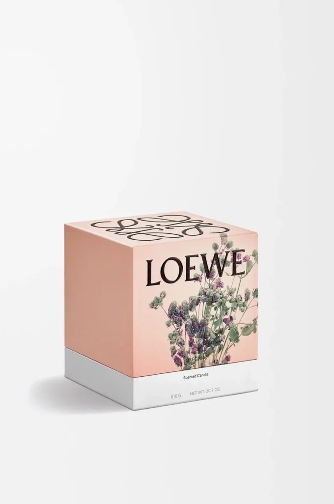 Medium Oregano candle White