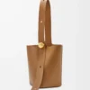 Medium Pebble bucket in smooth calfskin Oak Medium Pebble bucket in smooth calfskin Oak