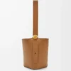 Medium Pebble bucket in smooth calfskin Oak Medium Pebble bucket in smooth calfskin Oak