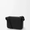 Medium Pebble messenger bag in smooth calfskin Black Medium Pebble messenger bag in smooth calfskin Black