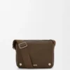 Medium Pebble messenger bag in supple grained calfskin Tundra Medium Pebble messenger bag in supple grained calfskin Tundra