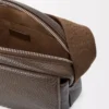 Medium Pebble messenger bag in supple grained calfskin Tundra Medium Pebble messenger bag in supple grained calfskin Tundra