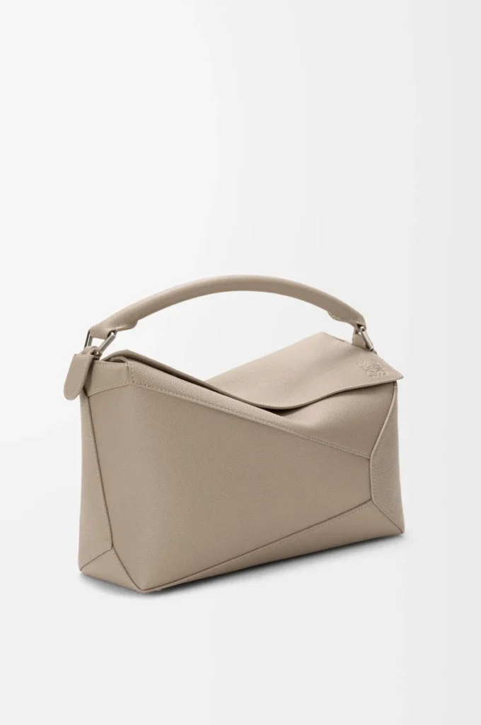 Medium Puzzle Edge bag in soft grained calfskin Clay Medium Puzzle Edge bag in soft grained calfskin Clay