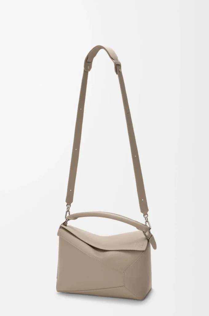 Medium Puzzle Edge bag in soft grained calfskin Clay Medium Puzzle Edge bag in soft grained calfskin Clay