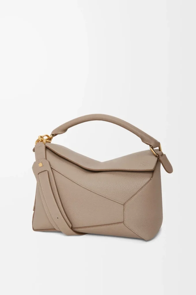 Medium Puzzle Edge bag in soft grained calfskin Sand Medium Puzzle Edge bag in soft grained calfskin Sand