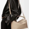 Medium Puzzle Edge bag in soft grained calfskin Sand Medium Puzzle Edge bag in soft grained calfskin Sand