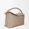 Medium Puzzle Edge bag in soft grained calfskin Sand Medium Puzzle Edge bag in soft grained calfskin Sand