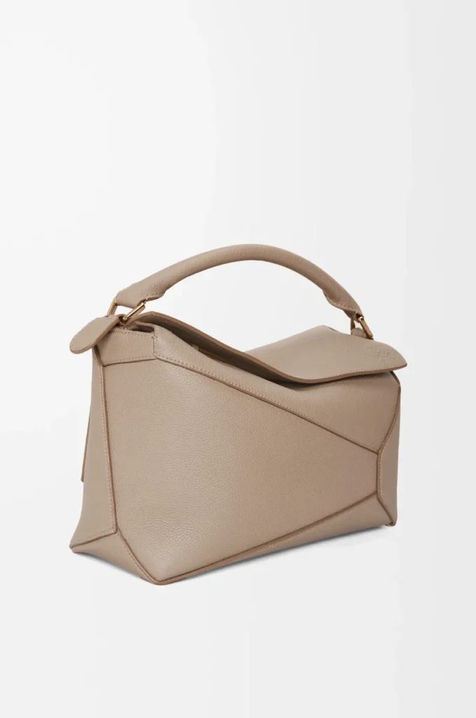 Medium Puzzle Edge bag in soft grained calfskin Sand Medium Puzzle Edge bag in soft grained calfskin Sand