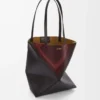 Medium Puzzle Fold tote in nappa calfskin Black/Burgundy Medium Puzzle Fold tote in nappa calfskin Black/Burgundy