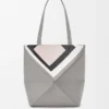 Medium Puzzle Fold tote in nappa calfskin Grey/Light Ghost Medium Puzzle Fold tote in nappa calfskin Grey/Light Ghost