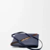 Medium Puzzle Fold tote in shiny calfskin Abyss Blue Medium Puzzle Fold tote in shiny calfskin Abyss Blue